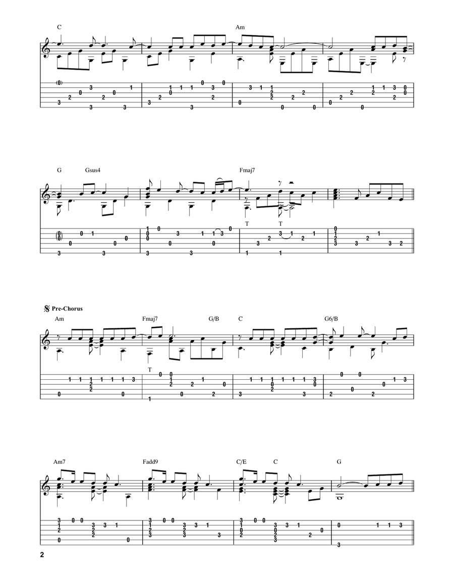 Photograph Acoustic Guitar scores gallery preview page 2