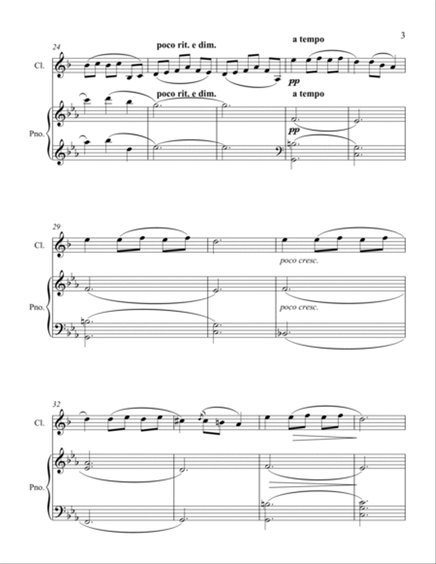 Oriental B-Flat Clarinet scores gallery preview page 3