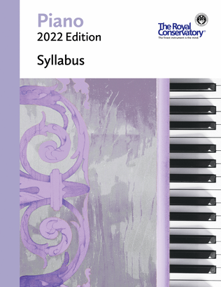Book cover for Piano Syllabus, 2022 Edition