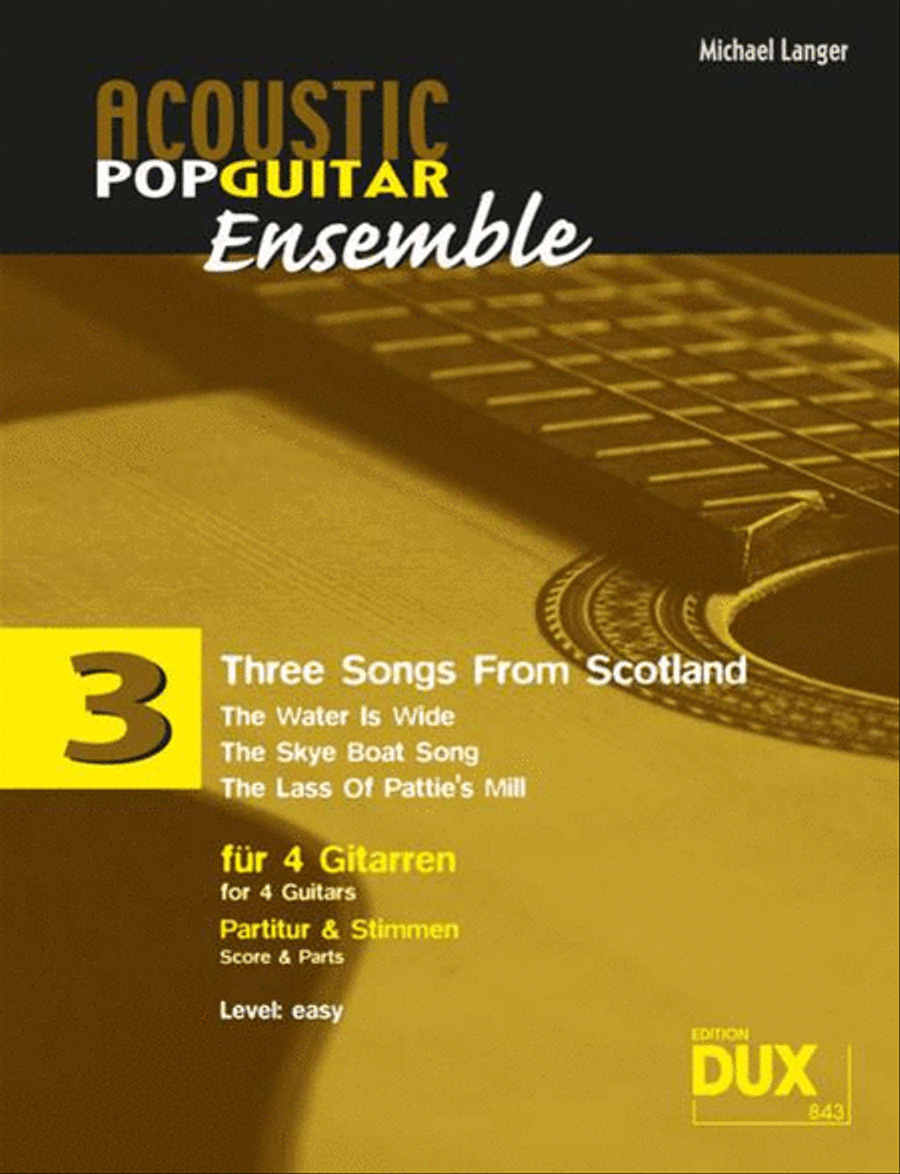 Three Songs From Scotland Vol. 3 Guitar Ensemble scores gallery preview page 1