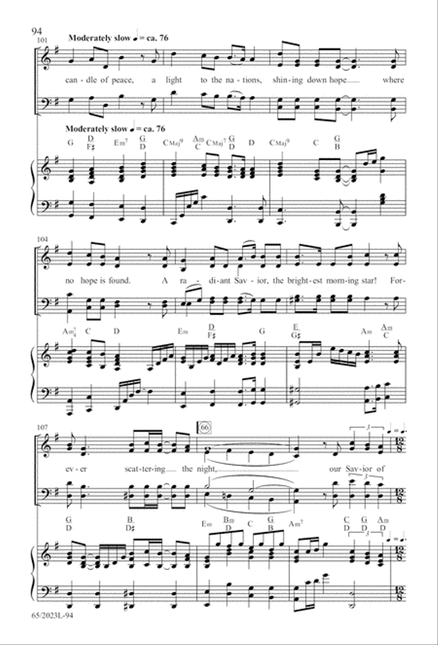 Child of Hope 4-Part scores gallery preview page 95