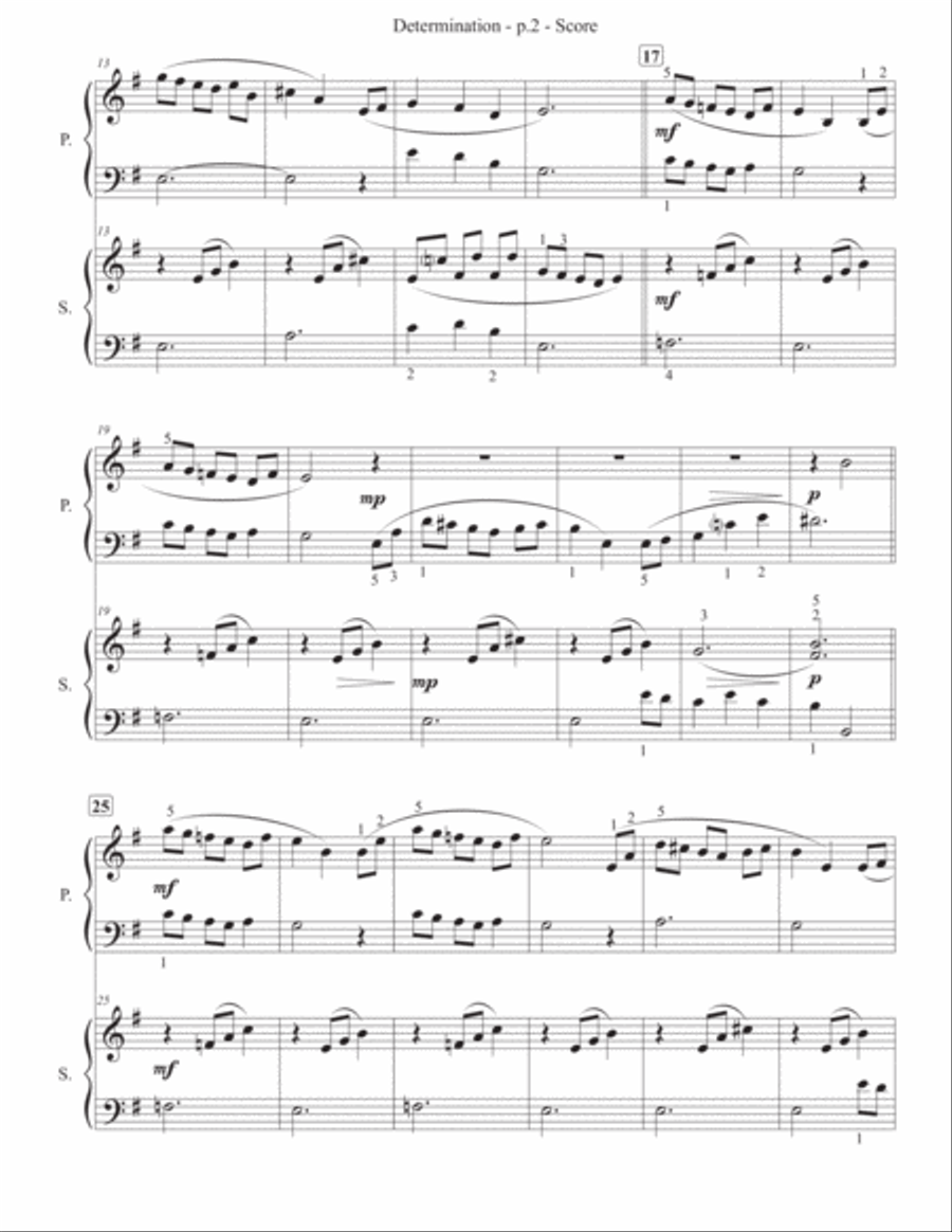 Determination (from Undertale) Piano scores gallery preview page 3