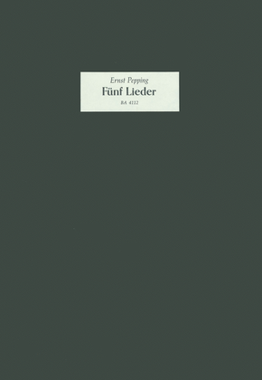 Five Lieder on Poems by Paul Gerhardt
