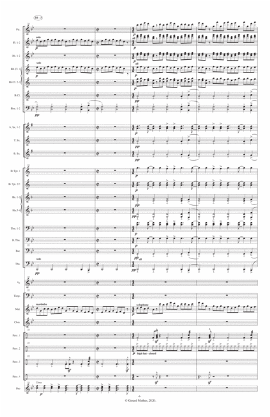 Requiem fo a Soldier Concert Band scores gallery preview page 6