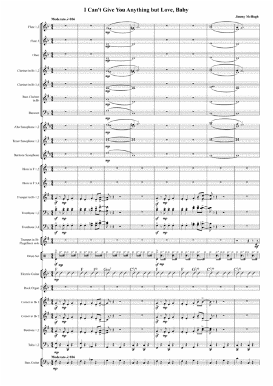 I Can't Give You Anything but Love, Baby Marching Band scores gallery preview page 2