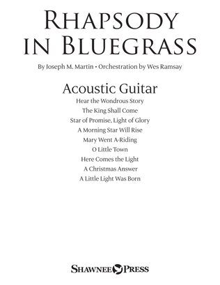 Book cover for Rhapsody in Bluegrass - Acoustic Guitar