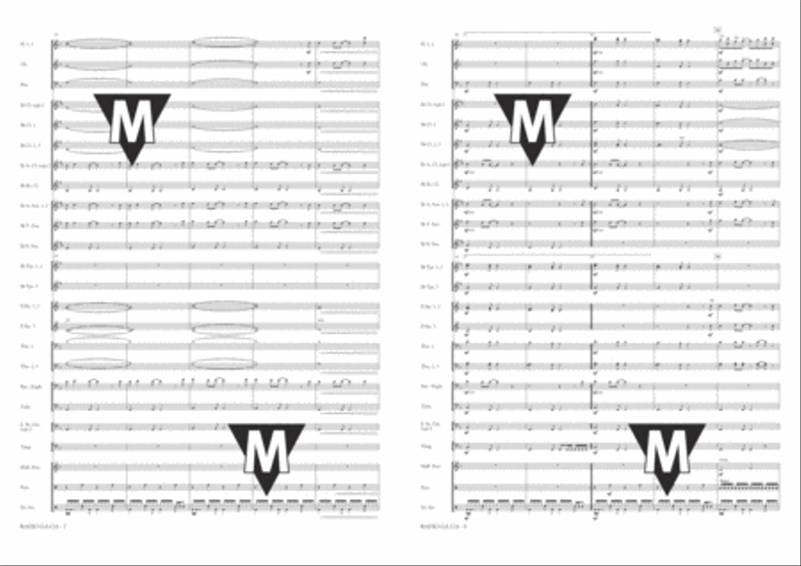 Radio Ga Ga Concert Band scores gallery preview page 5