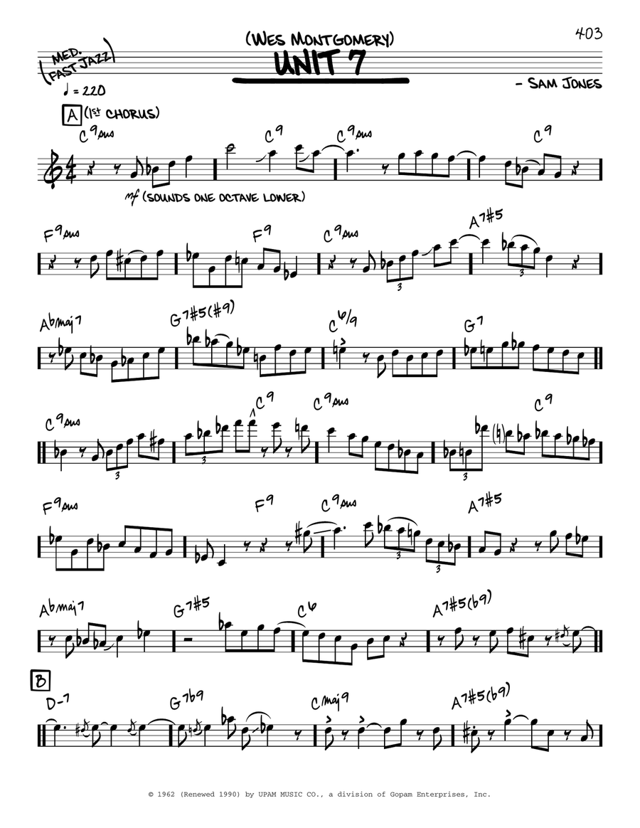 Unit 7 (solo only) Piano scores gallery preview page 1