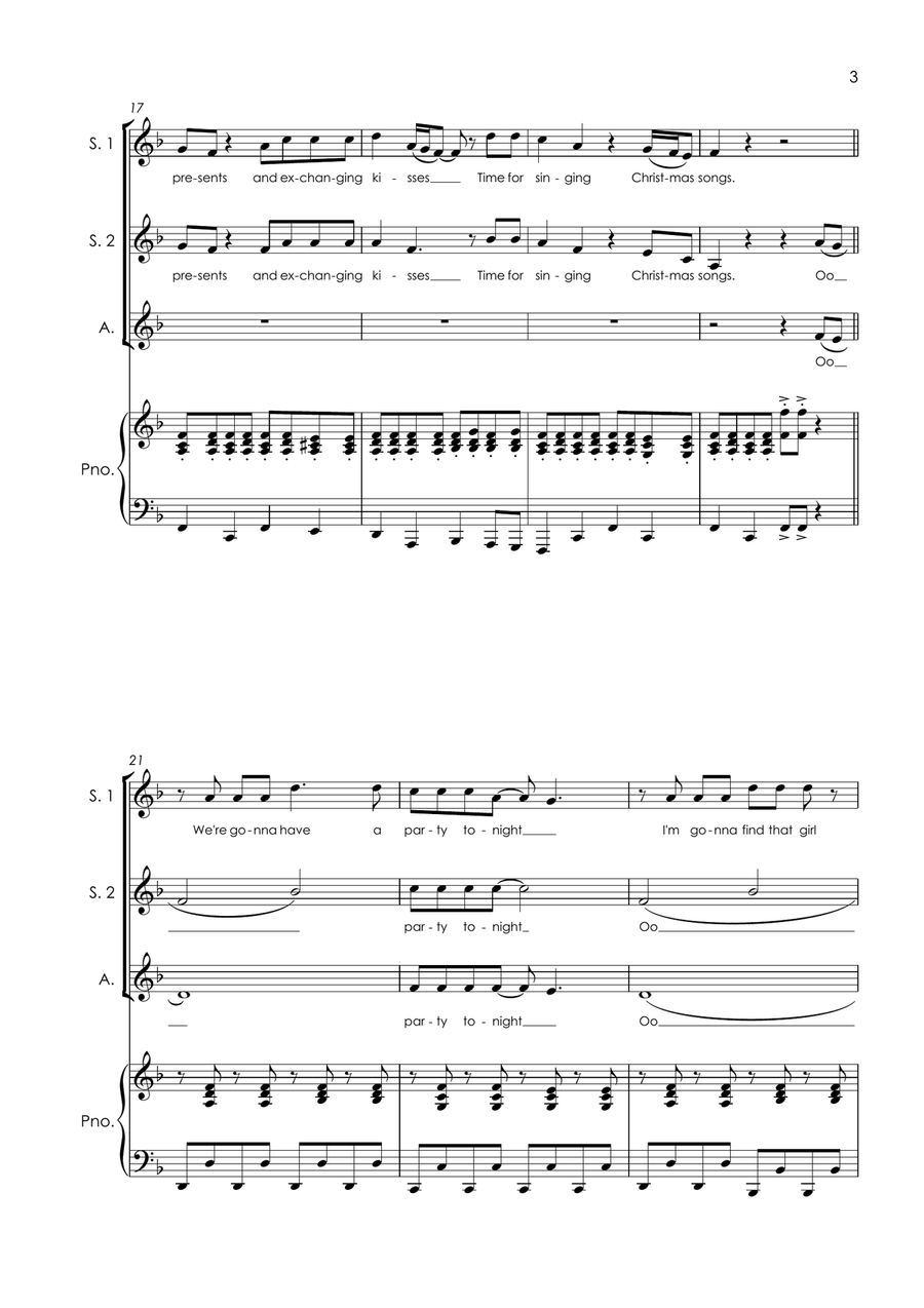 Medley: Merry Christmas Everyone with Little Drummer Boy/peace On Earth and Step Into Christmas Small Ensemble scores gallery preview page 5