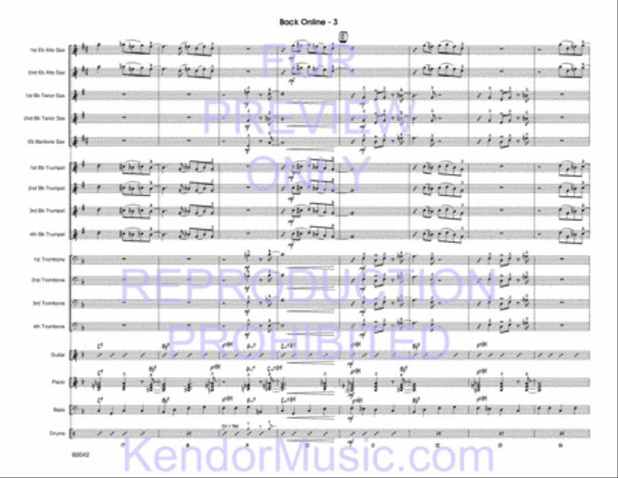 Back Online Jazz Ensemble scores gallery preview page 5