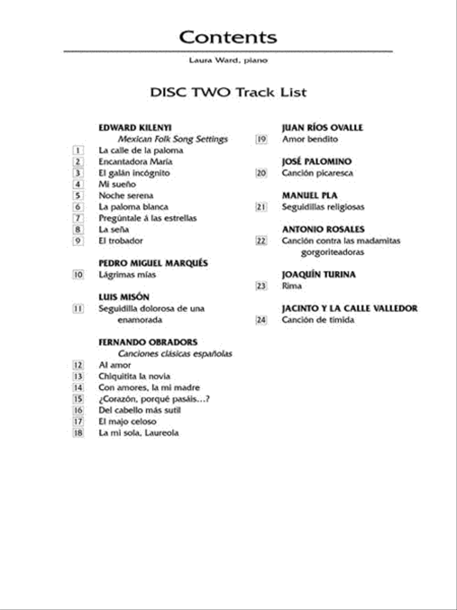 Anthology of Spanish Song Accompaniment CDs Low Voice scores gallery preview page 4