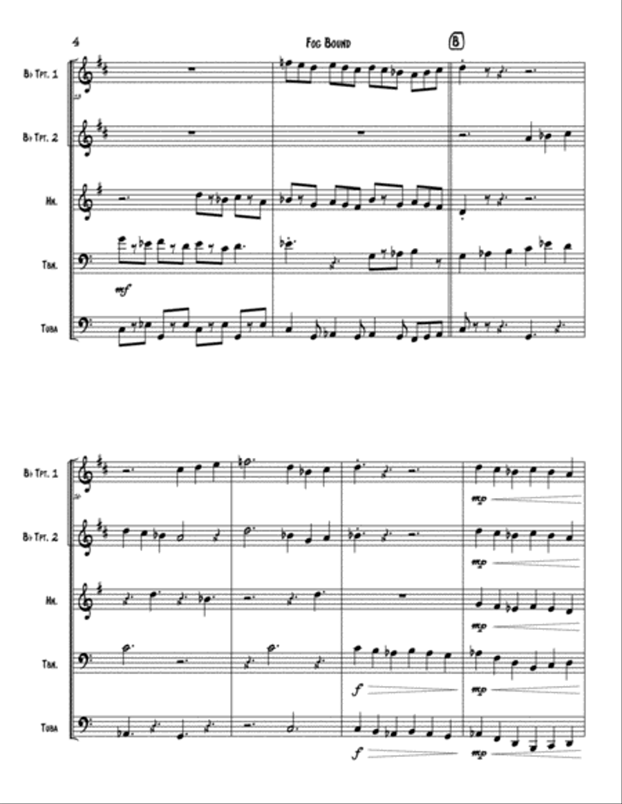 Fog Bound Brass Ensemble scores gallery preview page 4