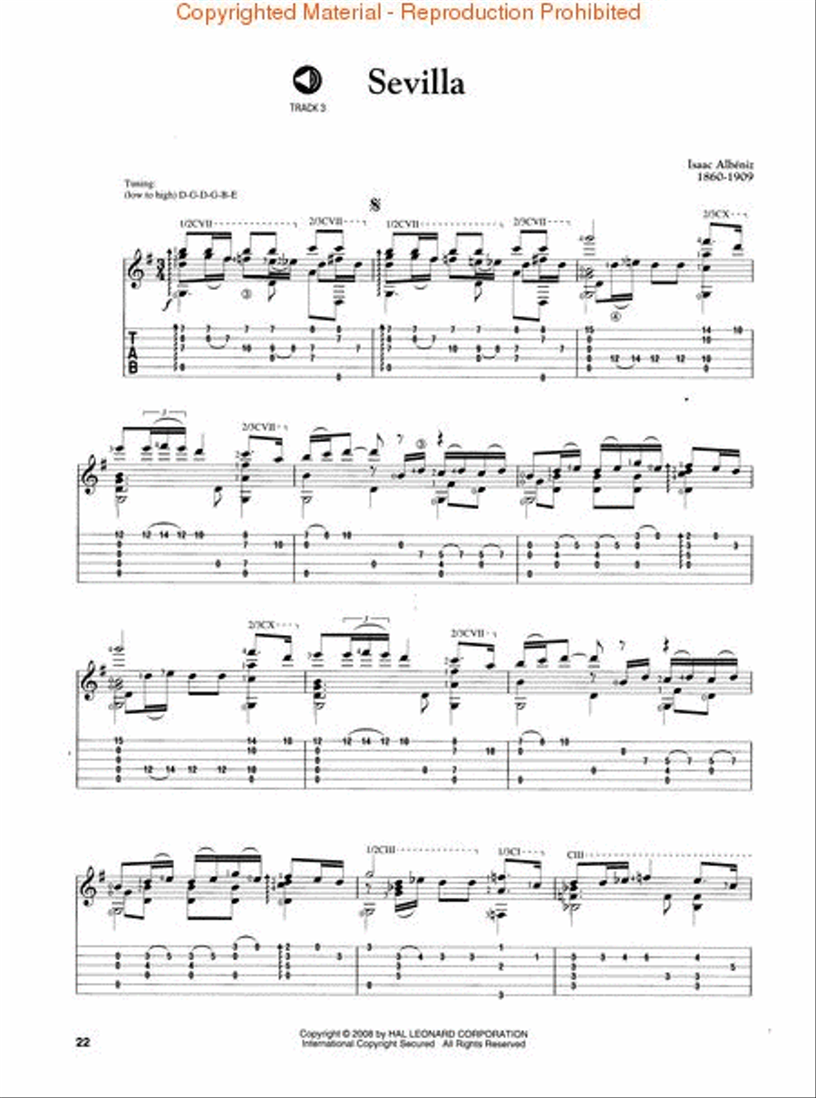 Concert Spanish Masterpieces for Guitar Acoustic Guitar scores gallery preview page 4