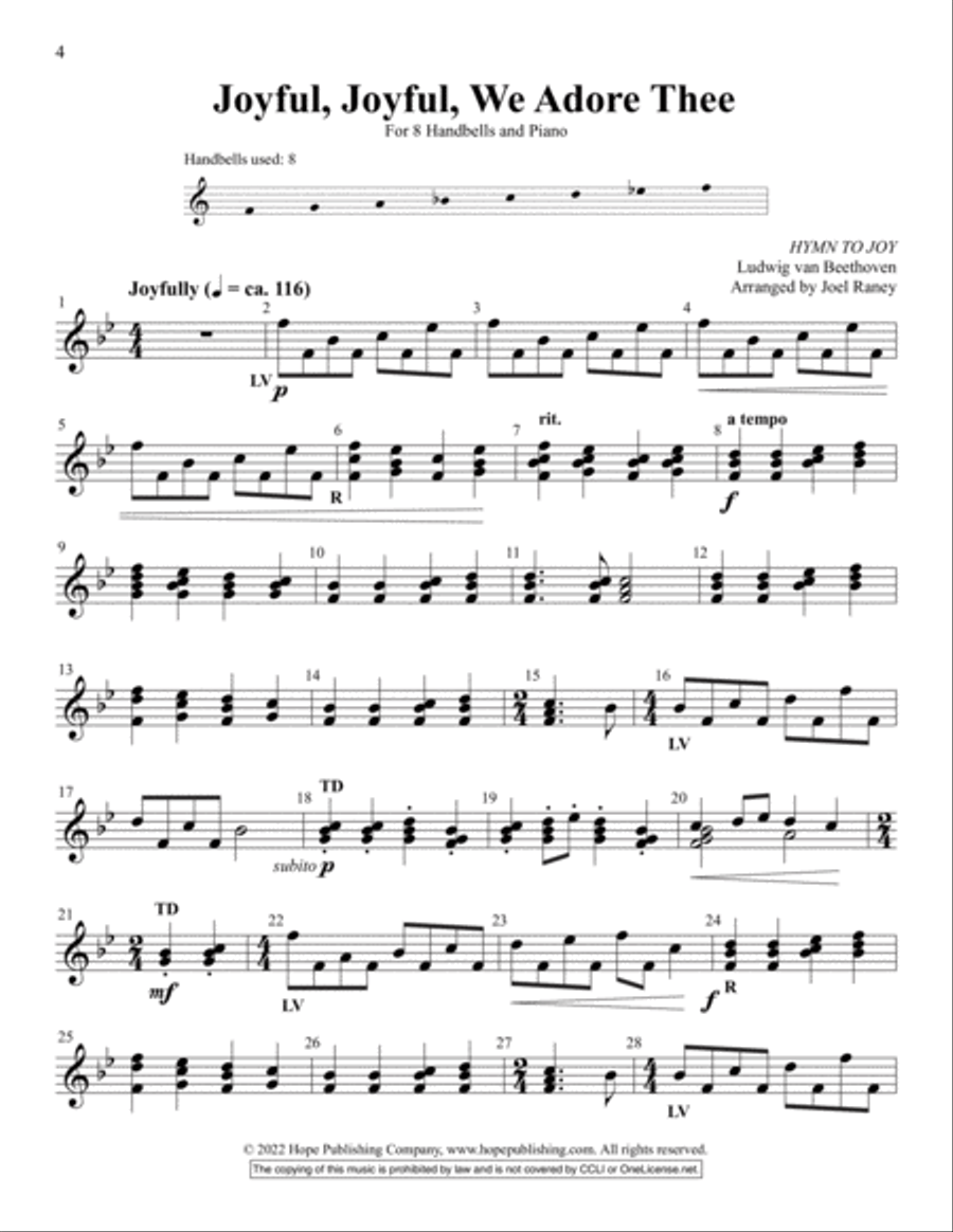 Small-ER But Mighty, Vol. 4 Handbell Choir scores gallery preview page 4