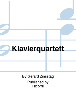 Book cover for Klavierquartett