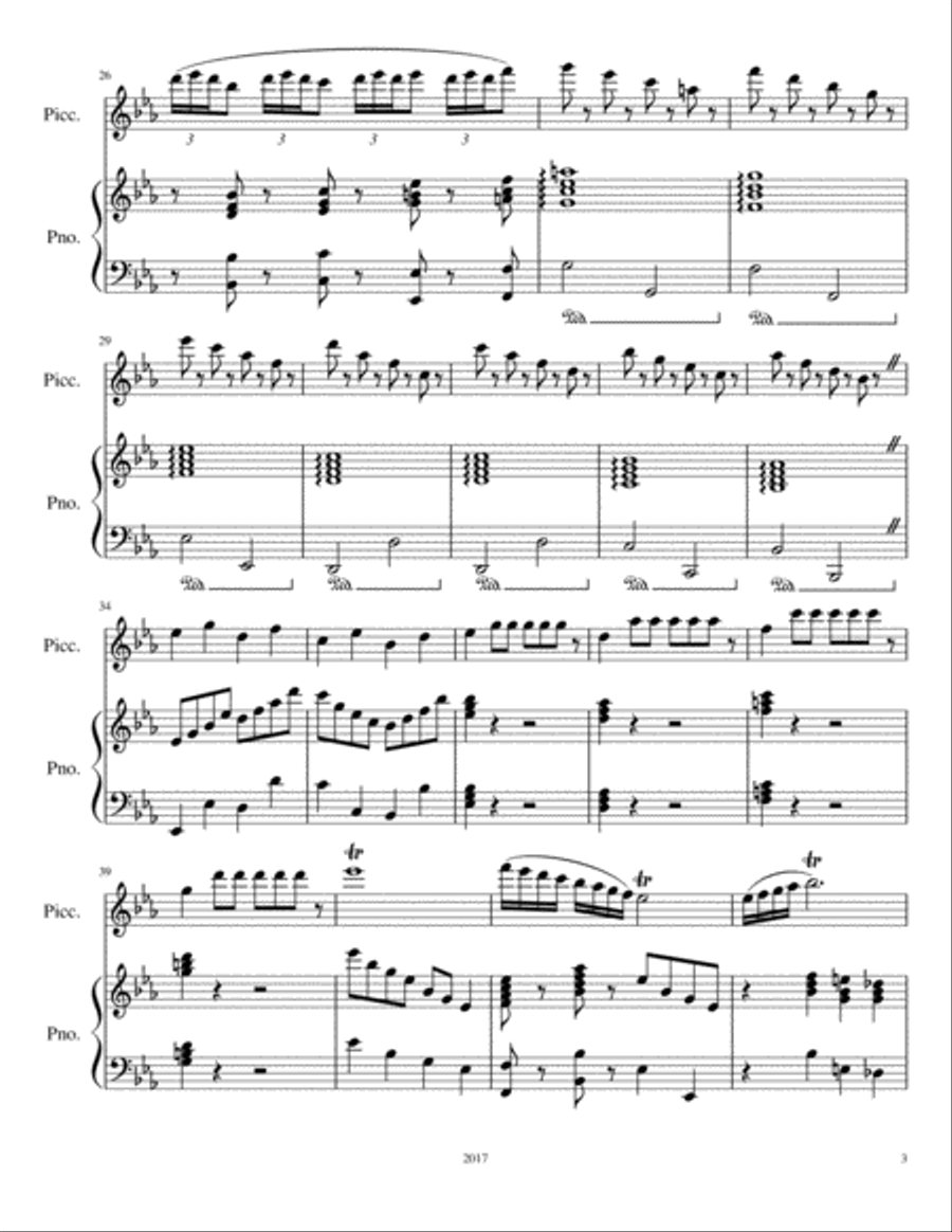 Benny Flew the Coup! Flute Solo scores gallery preview page 3
