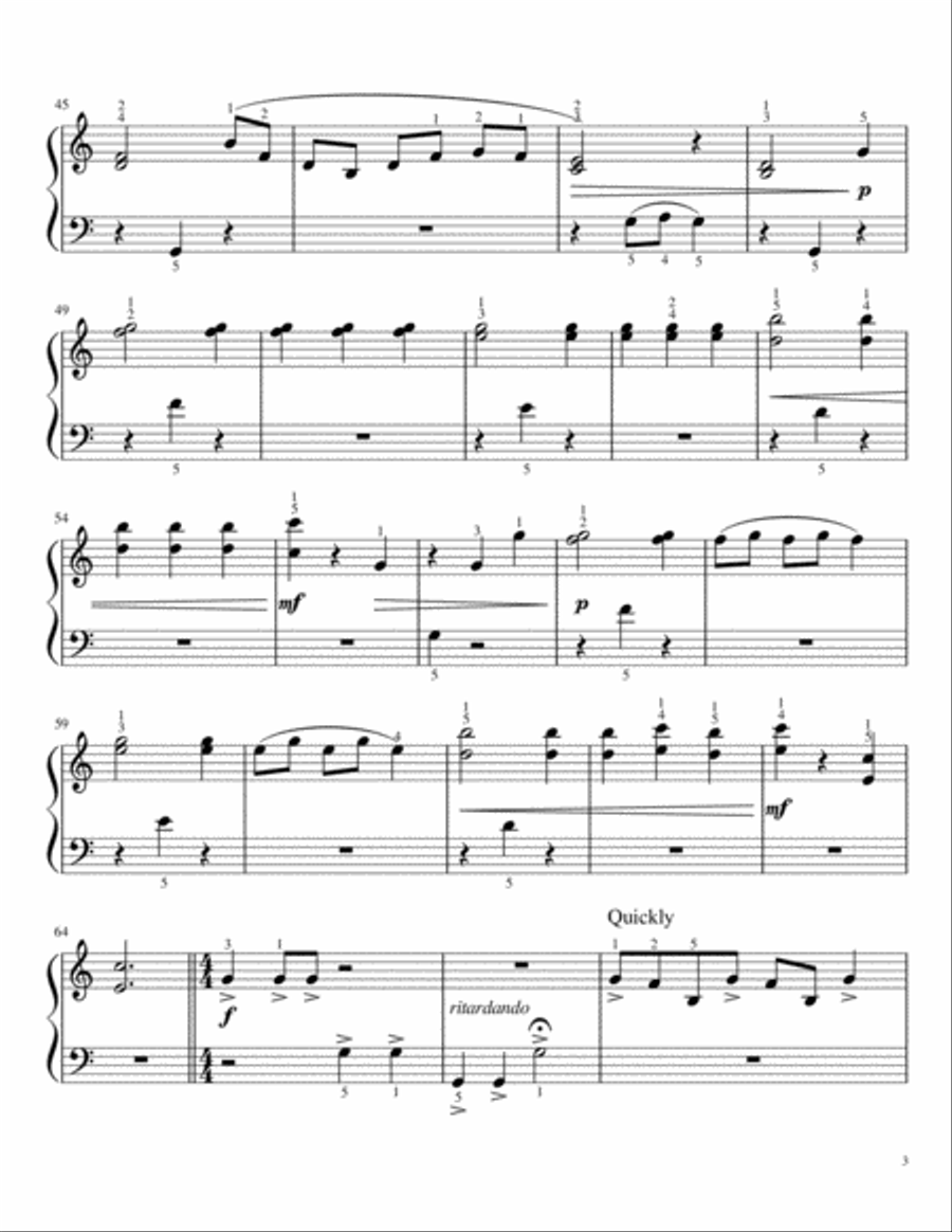 One hand shop piano