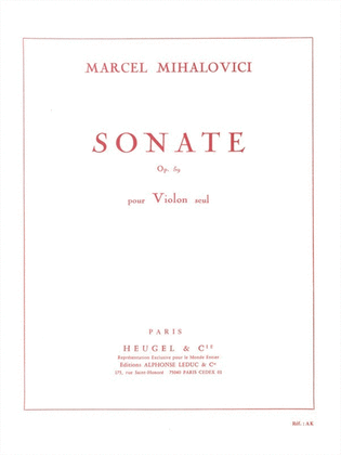 Sonate Op.59 (violin Solo)