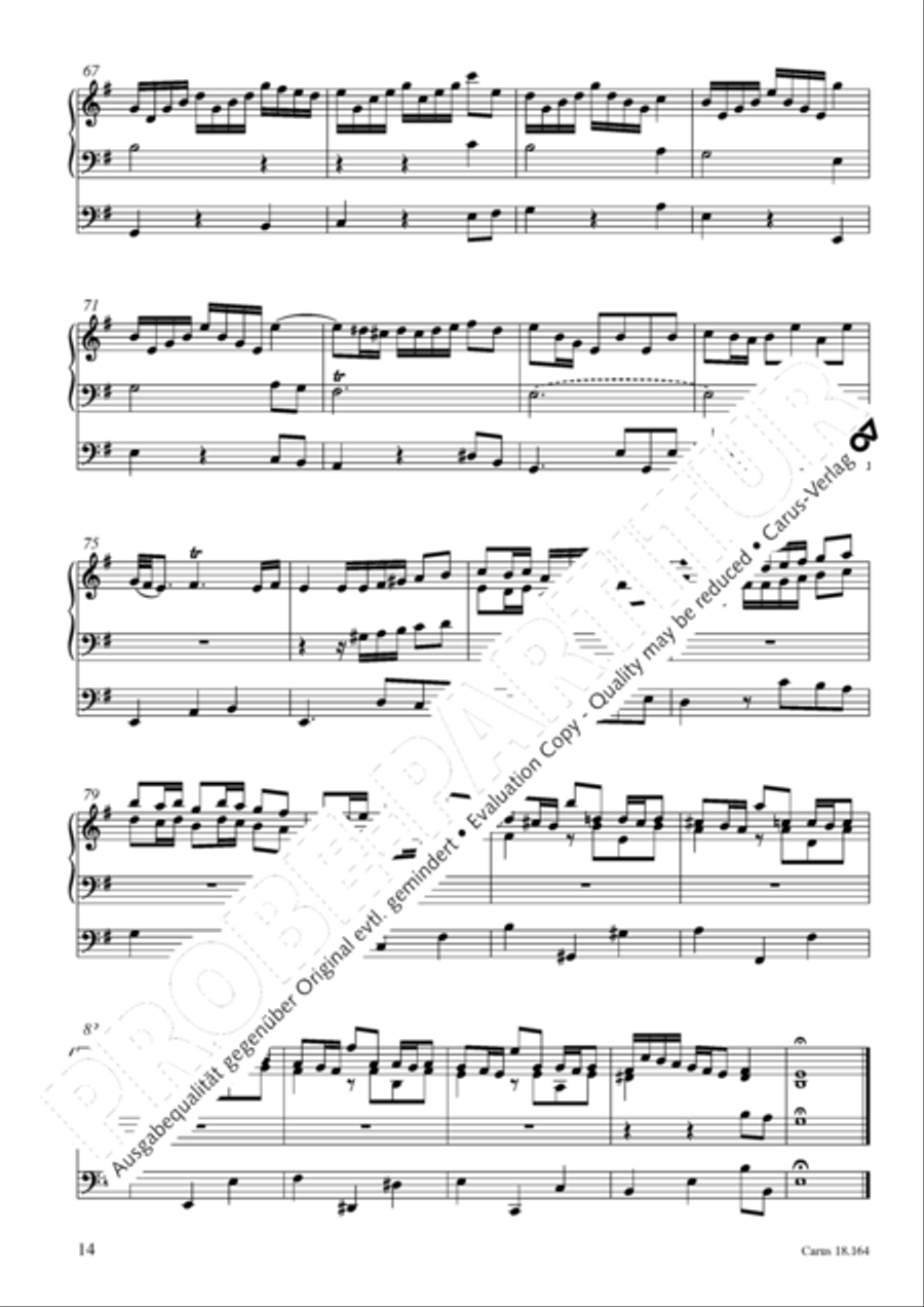 Krebs: Four Chorale Preludes Organ Solo scores gallery preview page 15