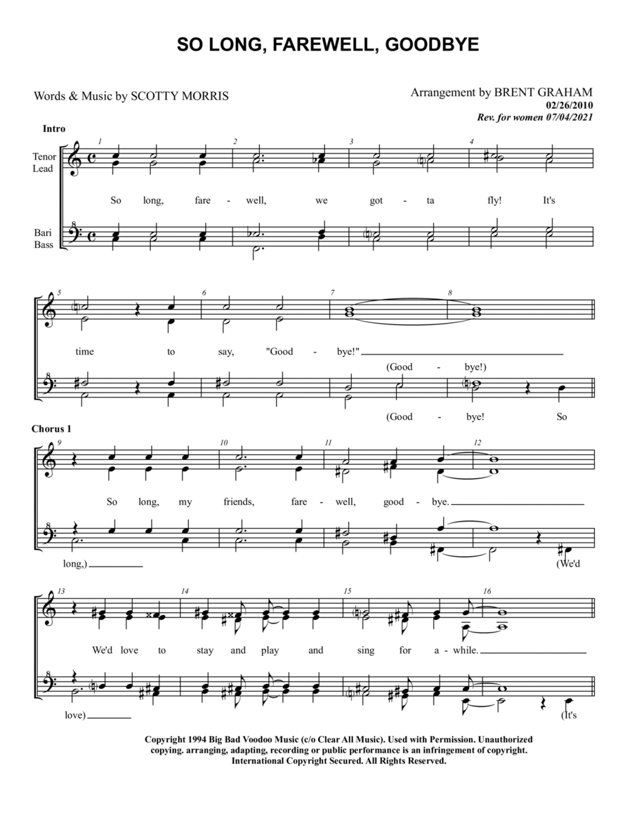 So Long-farewell-goodbye SSAA scores gallery preview page 1