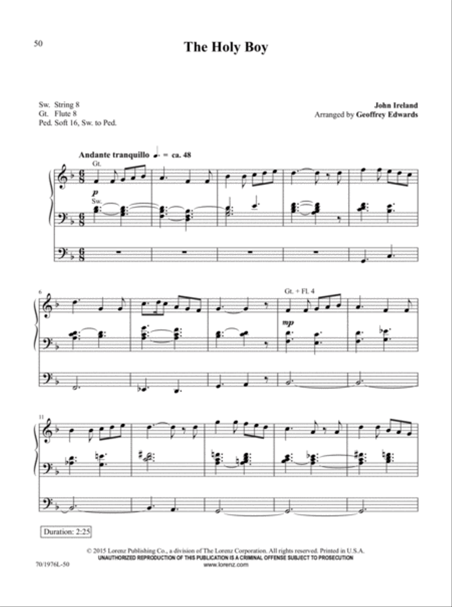 The Organist's Library, Vol. 60 Organ Solo scores gallery preview page 18