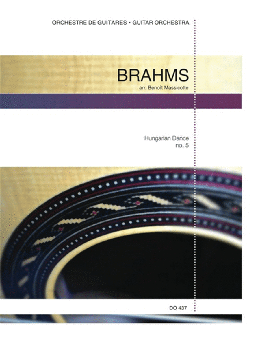 Hungarian Dance no. 5 Guitar Ensemble scores gallery preview page 1