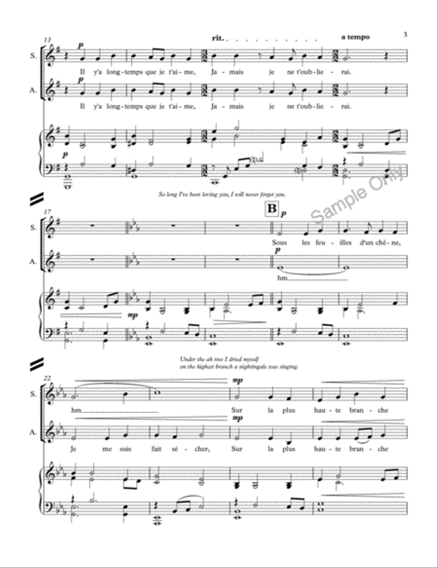 A La Claire Fontaine SA scores gallery preview page 3