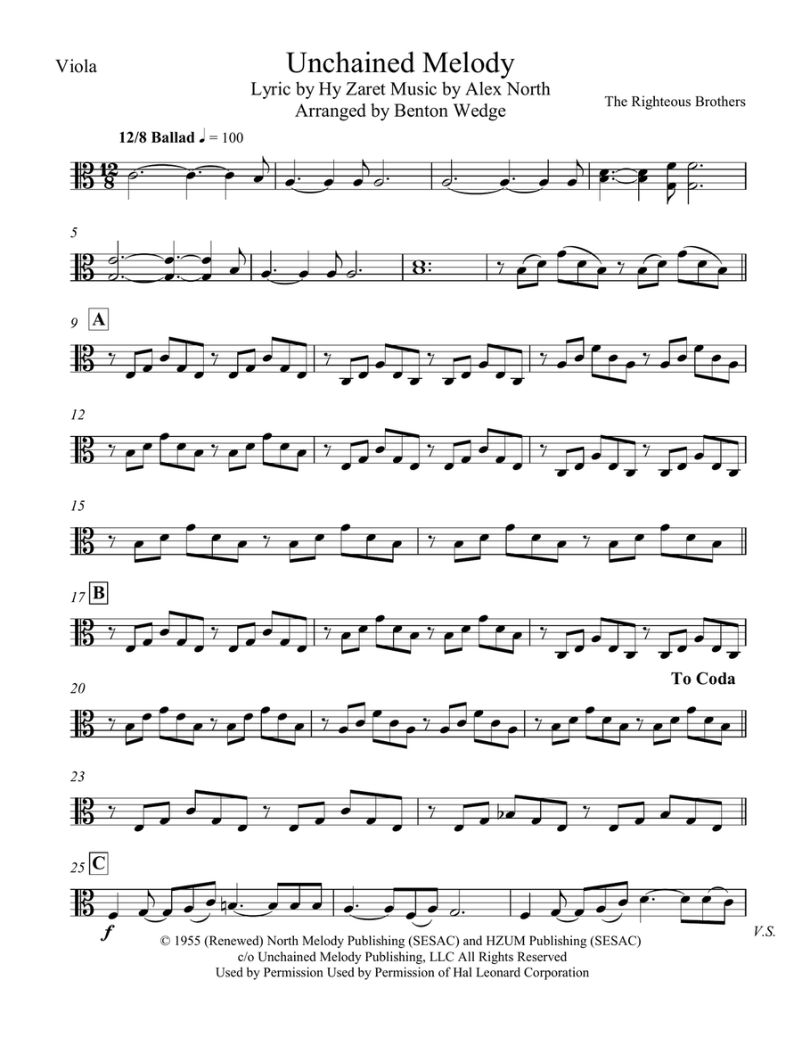 Unchained Melody String Quartet scores gallery preview page 3