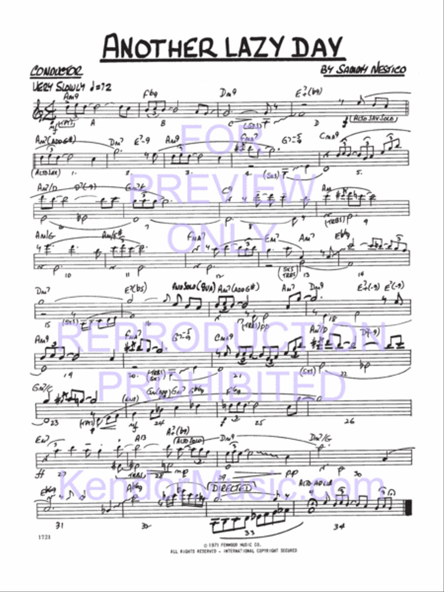 Another Lazy Day Jazz Ensemble scores gallery preview page 2