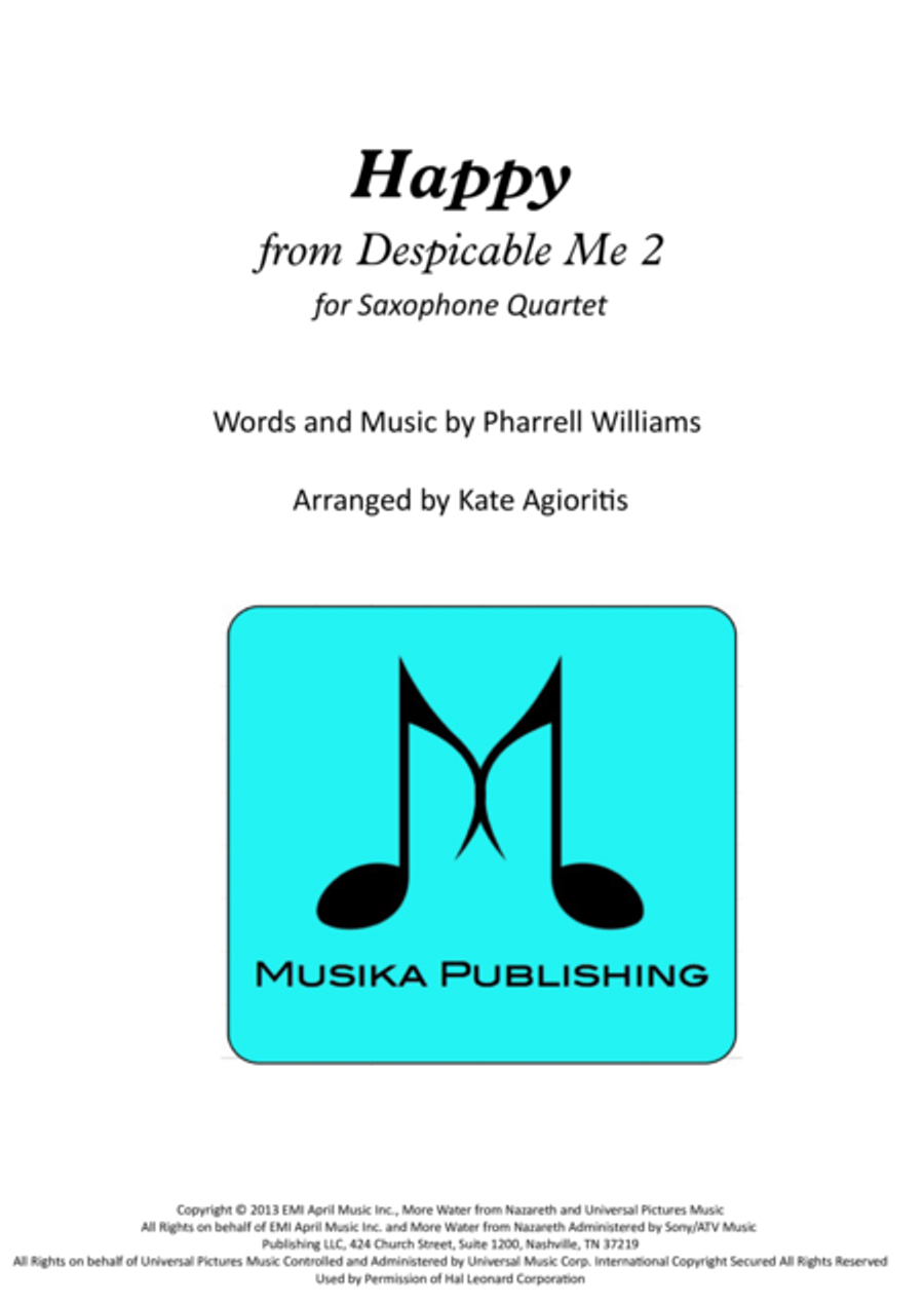 Happy Saxophone Quartet scores gallery preview page 1