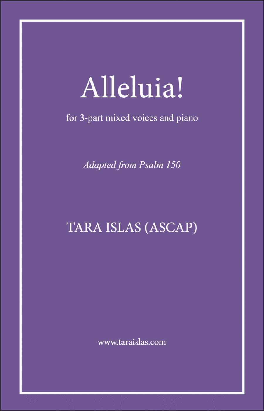 Alleluia! for SAB choir 3-Part scores gallery preview page 1