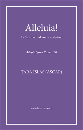 Book cover for Alleluia! for SAB choir