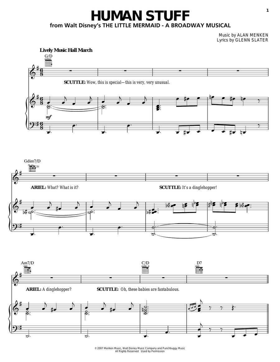 Human Stuff (from The Little Mermaid: A Broadway Musical)