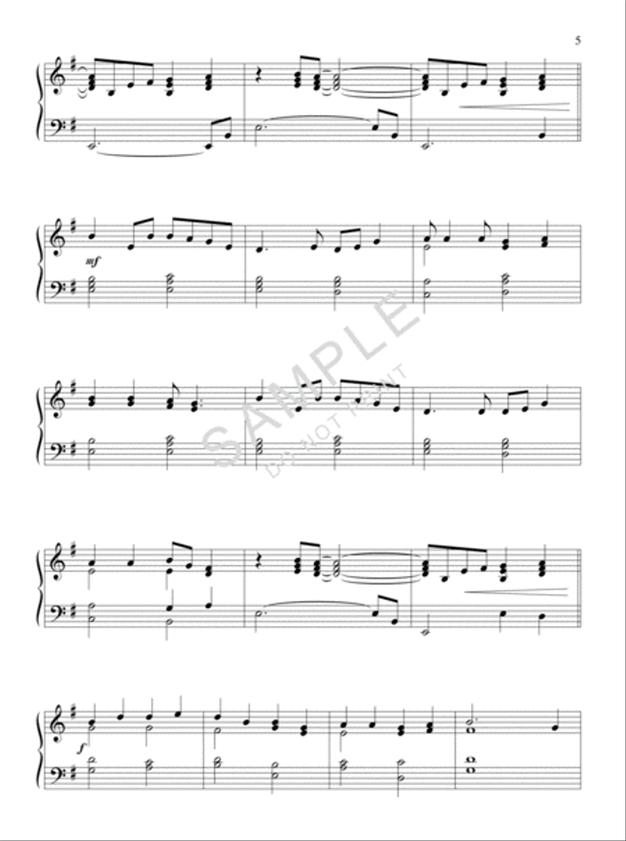 Go, Tell It on the Mountain Piano Solo scores gallery preview page 3
