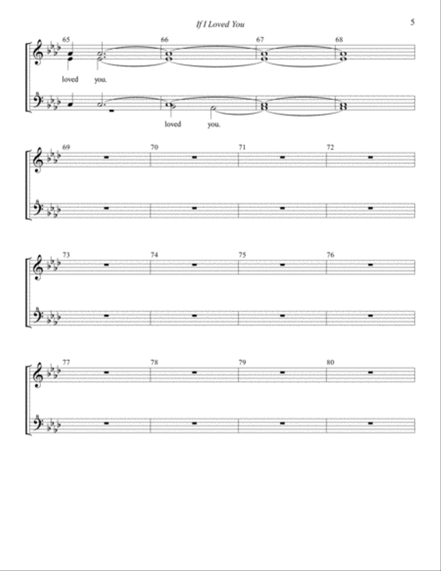 If I Loved You SSAA scores gallery preview page 5