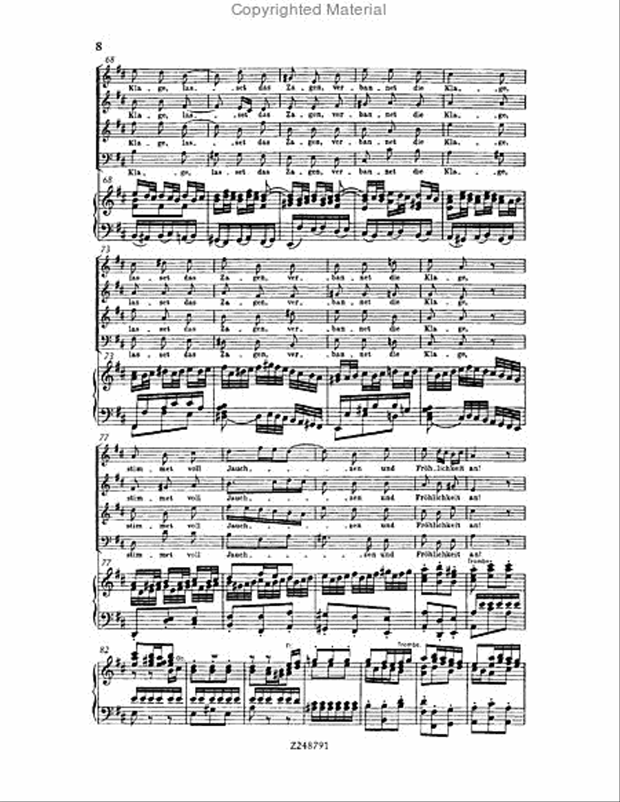 Christmas Oratorio, BWV 248 Choir scores gallery preview page 7