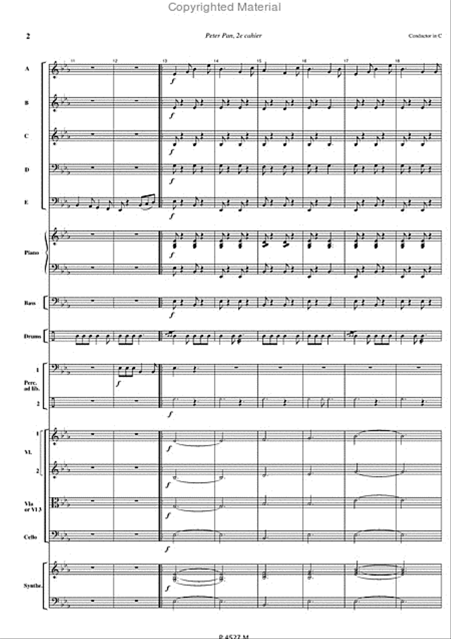 Peter Pan Cahier 2 Peter Pan Cahier 2 Orchestra scores gallery preview page 3
