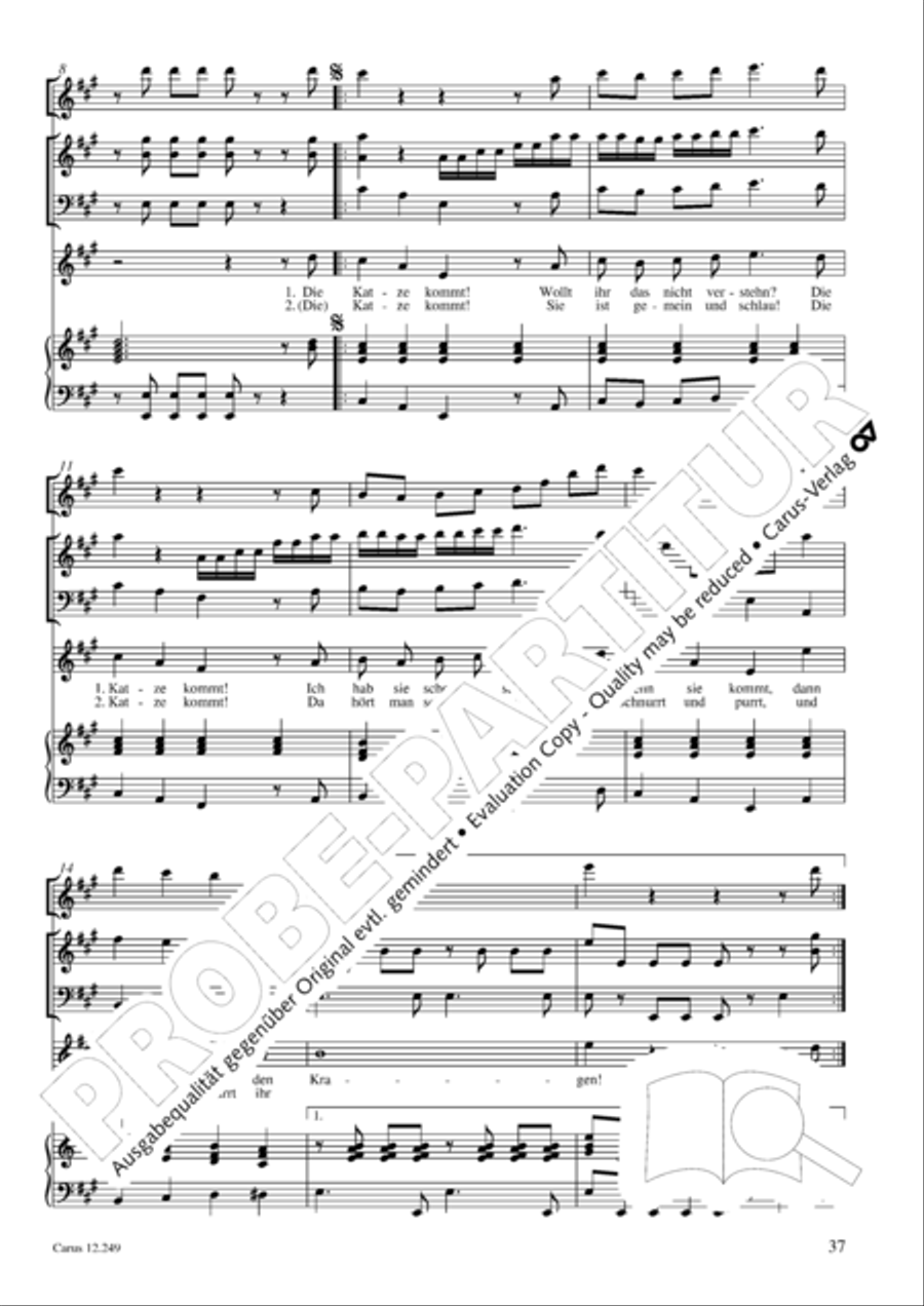 Mause in der Michaelskirche 4-Part scores gallery preview page 38