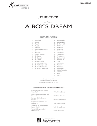 A Boy's Dream - Full Score