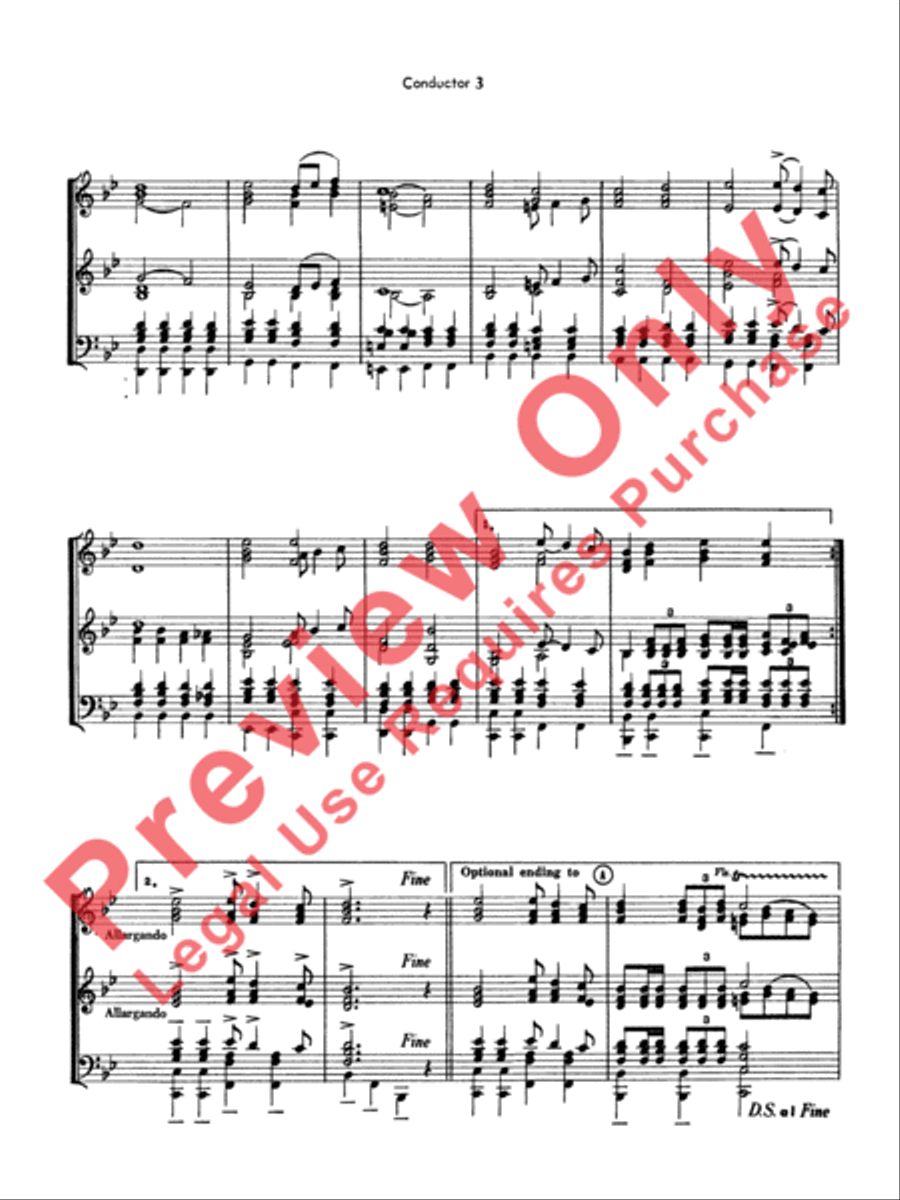 Fanfare, Processional and Recessional Concert Band scores gallery preview page 5