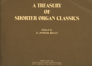 Book cover for A Treasury of Shorter Organ Classics