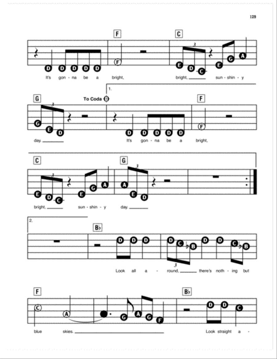 I Can See Clearly Now Electronic Keyboard scores gallery preview page 2