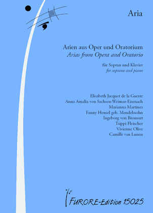 Book cover for Aria. Arias from Opera and Oratorio: Women composers through the centuries from 1750 till 2011