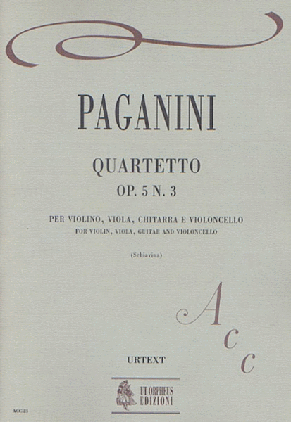 Quartet Op. 5 No. 3 for Violin, Viola, Guitar and Violoncello