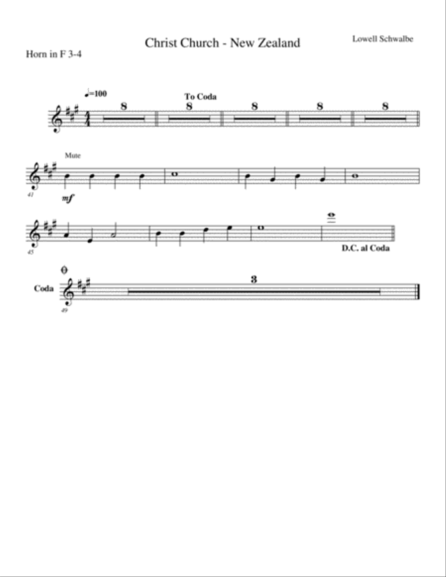 Christ Church of New Zealand Full Orchestra scores gallery preview page 6