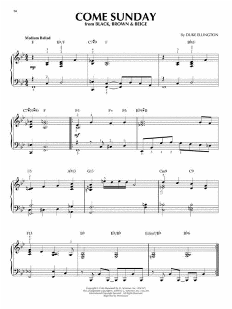 Duke Ellington Piano Solo scores gallery preview page 7