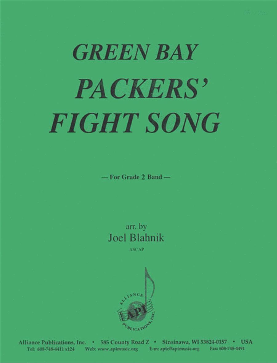 Green Bay Packers' Fight Song - Set - Gr 2 Choir scores gallery preview page 1