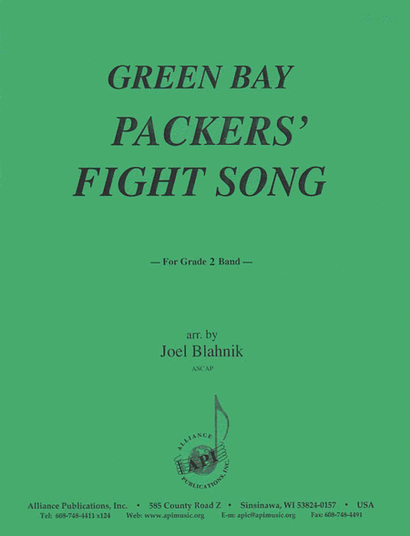Green Bay Packers' Fight Song - Set - Gr 2