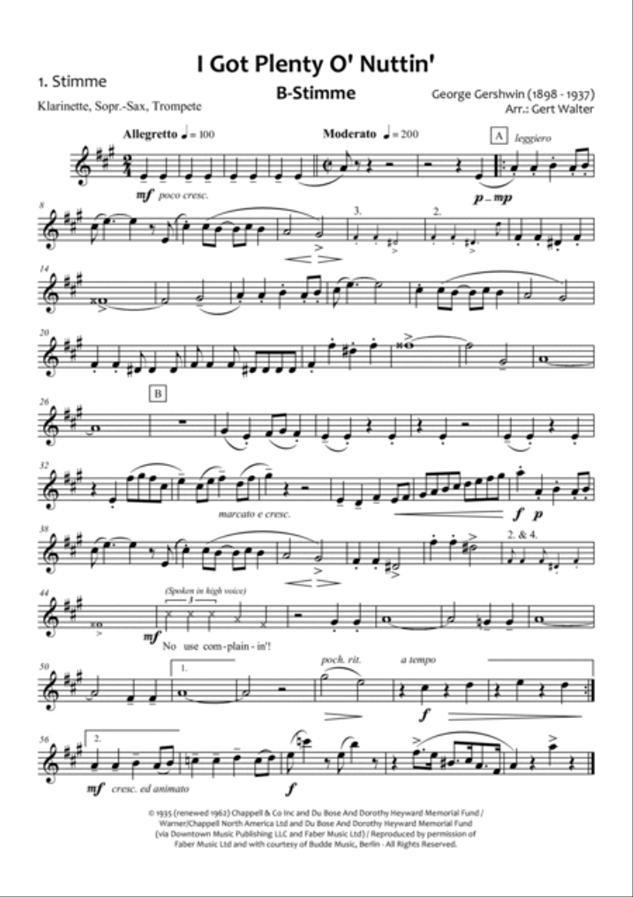 I Got Plenty O' Nuttin' from PORGY AND BESS ® School and Community scores gallery preview page 5
