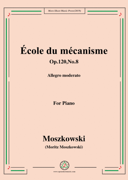 Duvernoy-École du mécanisme,Op.120,No.8,for Piano